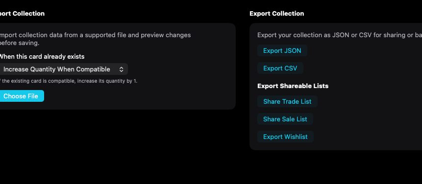 Import and export