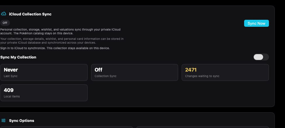 Sync status
